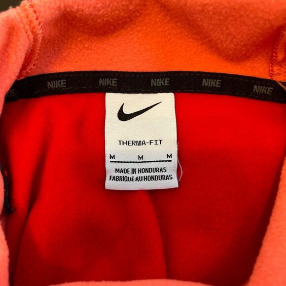 Nike Womens Size M Therma-Fit Two-Tone Cowl Neck Hoodie Extra Zip Pocket - Picture 4 of 6